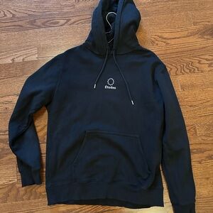 Etudes Embroidered Black Hoodie Size Large